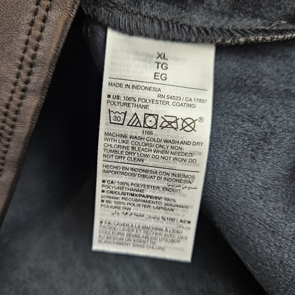 Old Navy Faux Leather Mini Skirt XL Black BNWT - Picture 5 of 6